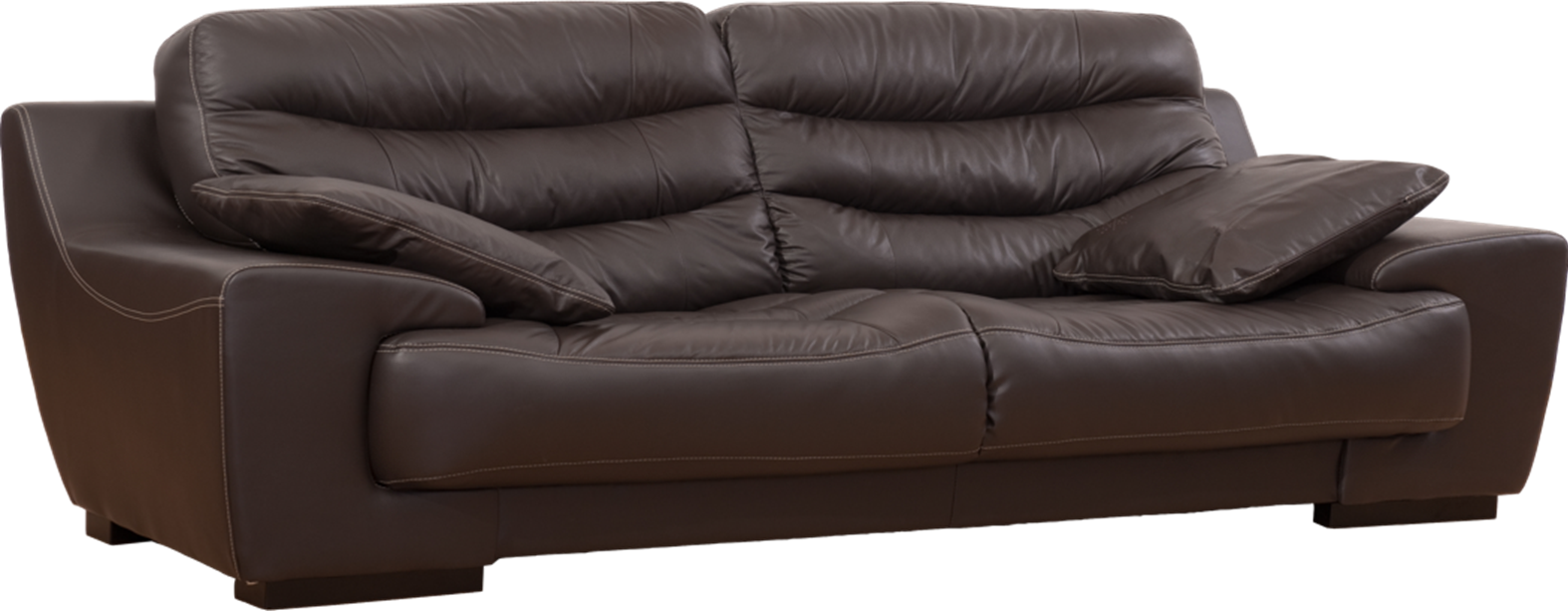 Monster brown leather couch